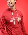 Shop Men's Red Typography Printed Regular Fit Sweatshirt