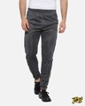 Shop Men's Stylish Black Track Pants-Front