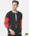 Shop Full Sleeve Colorblocked Men Casual Sweatshirt-Front