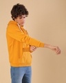 Shop Men's Yellow Regular Fit Sweatshirt-Design