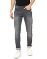 Shop Men's Side Striped Slim Fit Casual Denim Jeans-Front