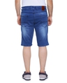 Shop Men Slim Fit Solid Side Striped Stretch Stylish New Trends Blue Denim Shorts-Design