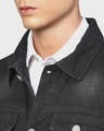 Shop Men's Black Full Sleeve Stylish Casual Denim Jacket-Full