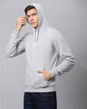 Shop Men's Grey Full Sleeve Stylish Casual Hooded Sweatshirt-Full