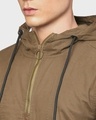 Shop Men's Green Full Sleeve Stylish Windcheater Jacket-Full