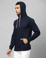 Shop Men's Blue Stylish Full Sleeve Casual Hooded Sweatshirt-Full