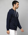 Shop Men's Blue Stylish Full Sleeve Casual Hooded Sweatshirt