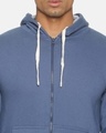 Shop Men's Blue Stylish Full Sleeve Hooded Sweatshirt