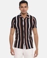 Shop Men Striped Stylish Half Sleeve Casual Shirts-Front