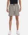 Shop Men's Striped Stylish Sports & Evening Shorts-Front