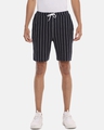 Shop Men Striped Stylish Sports & Evening Shorts-Front