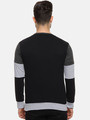 Shop Men's Black Color Block Stylish Casual T-Shirt-Design