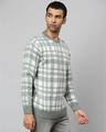 Shop Men's Green Stylish Checkered Casual Sweater