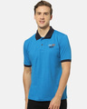 Shop Men's Stylish Solid Polo Casual T-Shirt-Front