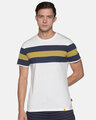 Shop Men Stylish Striped Casual T Shirts-Front