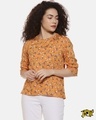 Shop Mustard Floral Casual Top-Front