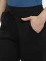 Shop Women's Printed Black Track Pants