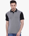 Shop Solid Men's Polo Neck Multicolor T-Shirt-Front