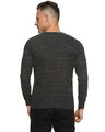 Shop Solid Men's V Neck Grey Full Sleeve T-Shirt-Full
