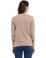 Shop Women's Round Neck Brown  T-Shirt-Design