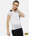 Shop White Solid Casual Top-Front