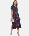 Shop Women's Stylish Floral Design Casual Dress-Full