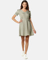Shop Women's Dotted Stylish Casual Dress-Front