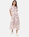 Shop Women's Stylish Floral Design Casual Dress-Front