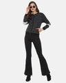 Shop Women's Grey Checks Stylish Casual Jacket-Design