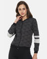 Shop Women's Grey Checks Stylish Casual Jacket