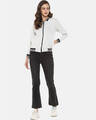 Shop Women's White Checks Stylish Casual Jackets
