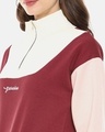 Shop Women's Multicolor Color Block Stylish Casual Sweatshirt