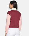 Shop Women's Colorblock Maroon Stylish Casual Sweatshirt-Design