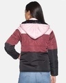 Shop Women's Colorblocked Brown Stylish Casual Bomber Jacket-Design