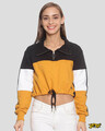 Shop Women Crop Stylish Casual Sweatshirt-Front