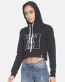 Shop Women Crop Stylish Hooded Sweatshirt-Design