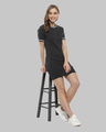 Shop Women's Fit & Flare Body Con Black Dress-Full