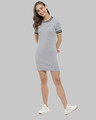 Shop Women's Fit & Flare Body Con Grey Dress-Full