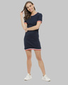 Shop Women's Fit & Flare Body Con Navy Dress-Full