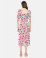 Shop Women's Floral Design Stylish Casual Dress-Full