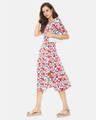 Shop Women's Floral Design Stylish Casual Dress