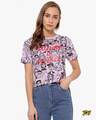 Shop Women Printed Casual Top-Front