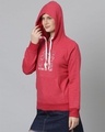 Shop Women's Maroon Typography Stylish Casual Hooded Sweatshirt-Full