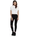 Shop Women Printed Stylish White Casual Crop Top-Full