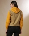 Shop Women's Beige Colorblock Regular Fit Jackets-Design