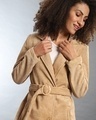 Shop Women's Beige Regular Fit Coats