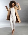 Shop Women's Beige Regular Fit Coats