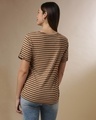 Shop Women's Beige Stripe Regular Fit Top-Design