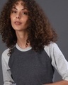 Shop Women's Black Colorblock Regular Fit Top
