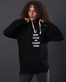 Shop Women's Black Printed Regular Fit Sweatshirt-Front